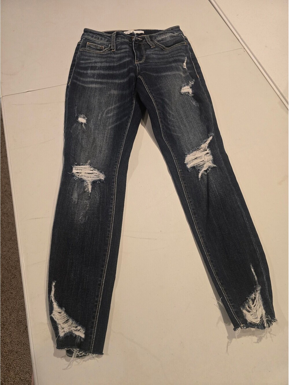 R1959 Lynx Distressed Skinny Jeans Size 24